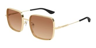 Alexander McQueen AM0564S 002 Womens Sunglasses Gold Size 55
