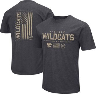 Colosseum Mens Colosseum Heather Black Kansas State Wildcats Big & Tall OHT Military Appreciation Playbook T-Shirt at Nordstrom, Size Xxx-Large