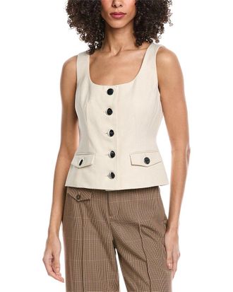 Toccin Georgia Scoop Neck Buttonfront Top