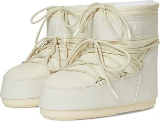 Moon Boot Icon Low Rubber Womens Cold Weather Boots Cream : EU 42-44 (US Womens 10-11.5) B - Medium, Synthetic/Textile