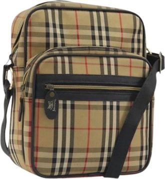 Burberry Borsa a spalla Pre-owned in tela - - Pre-owned - Donna - Beige - ONE SIZE