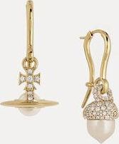 Vivienne Westwood Lucille Orb Earrings Gold Pearl / Cubic Zirconia Women