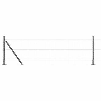 Berkfield Home Fence Posts Set of 52 Grey Concrete 3.2 x 3.2 x 70 cm Durable