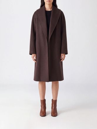 Max Mara S Max Mara Cappotto corto in pura lana vergine con collo a scialle