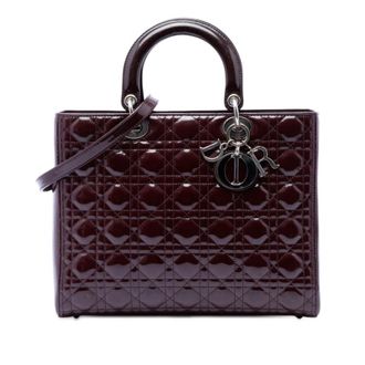 Dior Pre-owned Dior Large Patent Cannage Lady Dior Ladies SCJ2J5NIRW4FDE8S