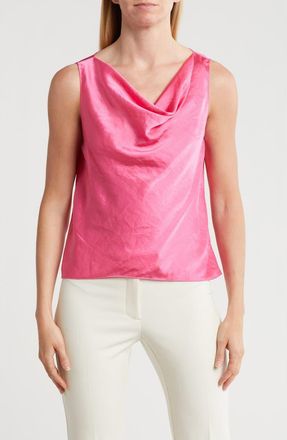 Theory Cowl Neck Sleeveless Top in Pink Azalea - 1T7 at Nordstrom Rack, Size X-Large
