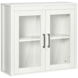 Kleankin Armario de ba&ntilde;o 60x19.5x54 cm blanco