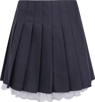 Self Portrait Skirt Pleated Mini