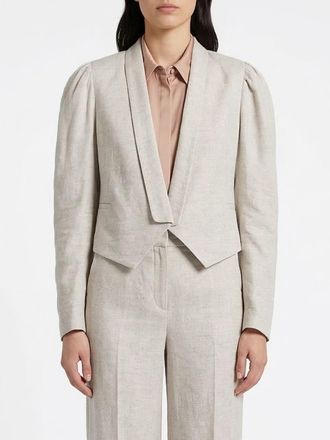 Twinset Blazer cropped Twinset in misto lino