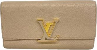 Louis Vuitton Pre-owned Portafoglio Lungo (Bi-fold) - - Pre-owned - Donna - Beige - ONE SIZE