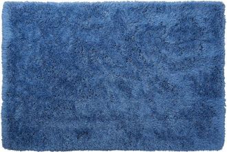 Beliani Shaggy Rug CIDE Blue 160 x 230 cm