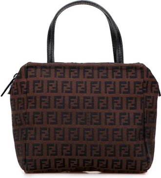 Fendi Pre-owned Printed Fabric Handbag - Dames - Vintage Handtas - Bruin - ONE Size - Vintage