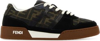 Fendi Multicolor Leather, Rubber And Fabric Fendi Match Sneakers