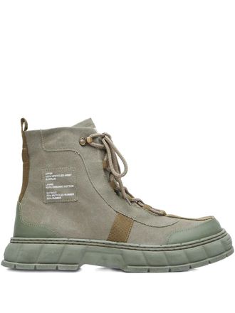 Viron Surplus boots - unisex - Fabric/Rubber/Recycled Fabric - 38 - Green