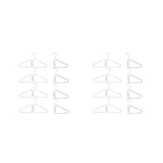 OEM Juego De 16 Perchas Plegables, Perchas Plegables De Pl&aacute;stico, Perchas Plegables Port&aacute;tiles, Perchas Plegables (blancas)