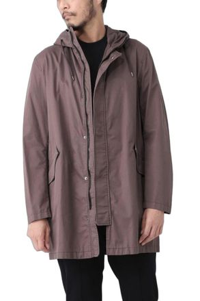 Herno Water-Resistant Cotton Coat - Brown