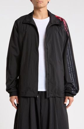 Yohji Yamamoto GRD 35 Nylon Track Jacket in Black at Nordstrom, Size Xx-Large