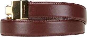 Gucci Pre-owned Belts, female, Red, Size: ONE SIZE Pre-owned Leather belts