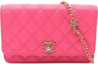 Chanel Borsa a spalla matelass&eacute; con catena - Rosa