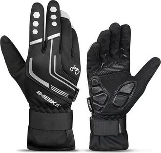 OEM Guantes De Ciclismo Para Hombres Invierno A Prueba De Viento Reflectantes Almohadillas De Gel T&eacute;rmico Pantalla T&aacute;ctil Tama&ntilde;o Xl Circunferencia De La P