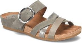 S&ouml;fft Genalyn Slide Sandal in Anthracite at Nordstrom Rack, Size 9.5