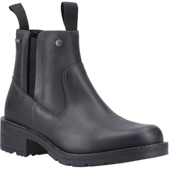 Hunter Skye Dealerboot Leer Dames Zwarte Botten