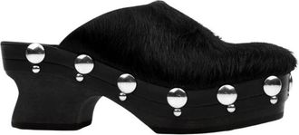 Scholl Pescura Koa Clogs - Dames - Klompen - Zwart - 37 EU - Leer - Schoenen