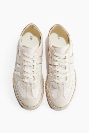 H&M Espadrille Trainers in Cream at Nordstrom, Size 11
