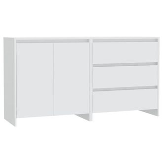Berkfield Home 2 Piece Sideboard White Engineered Wood