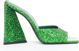 The Attico Glitter Architectural Mules