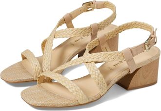 Anne Klein Meliza Sandals Womens Raffia Block Heel Slingback HTAT1746