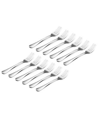 Godinger Set Of 12 Salem Mirrored 18/0 Stainless Steel Salad Fork