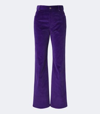 Loewe Pantaloni regular in velluto a coste