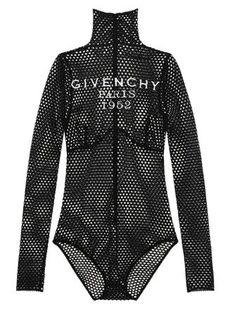 Givenchy Mesh Bodysuit With Givenchy Paris 1952