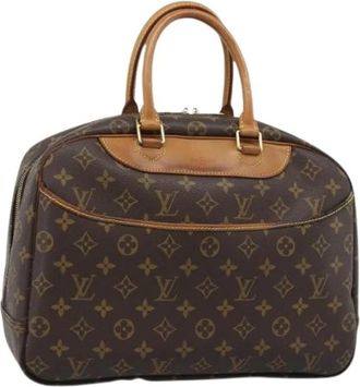 Louis Vuitton Pre-owned Deauville Hand Bag - Dames - Vintage Handtas - Bruin - ONE Size - Leer - Vintage