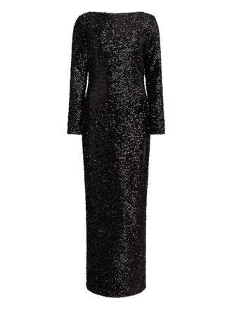 16Arlington Reta sequinned gown - Black