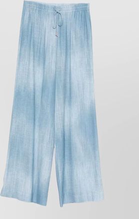 Ermanno Scervino relaxed wide leg trousers light wash waistband