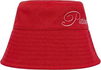 Patou Bucket Hat met geborduurd logo - Dames - Hoeden - Rood - L - Katoen - Accessoires