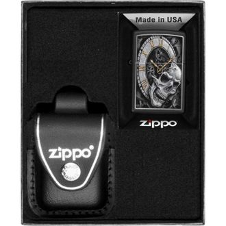 OEM Juego De Regalo De Encendedor Zippo Skull Clock N.&ordm; 3
