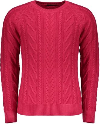Moorer Crewneck kasjmier trui - Heren - Cashmere truien - Rood - XS - Kasjmier - Truien & Vesten