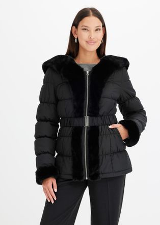 Bonprix Steppjacke BONPRIX, Damen, Gr. 34, schwarz, Obermaterial: 100% Polyester. Futter: 100% Polyester. Wattierung: 100% Polyester, unifarben, figurbetont, 