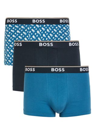 BOSS Boss Stretch-cotton Boxer Briefs - set of Three - Blue - XL