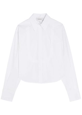 Sportmax Pleated Cotton-poplin Shirt - White - 10 (UK10 / S)