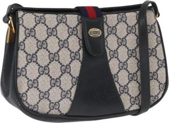 Gucci Pre-owned Cross Body Bags, female, Blue, Size: ONE SIZE Pre-owned Plastic Cross Body Bag