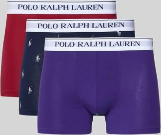 Ralph Lauren Skinny Fit Boxershorts aus Baumwoll-Mix im 3er-Pack in Lila, Gr&ouml;&szlig;e XXL