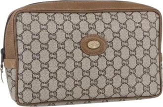 Gucci Pre-owned Clutches, female, Beige, Size: ONE SIZE Pre-owned Plastic Clutch