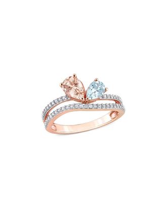 Rina Limor 10K Rose Gold 1.38 ct. tw. Diamond & Gemstone Ring