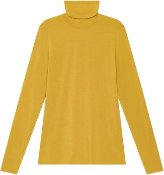 Maliparmi roll-neck long-sleeve top - Yellow