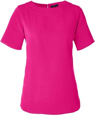 Devon & Jones Womens Perfect Fit Boat Neck Blouse