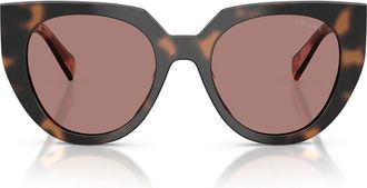 Prada Sunglasses Pr14 Ws 23 A60 B Mauve Tortoiseshell/Light Brown Women